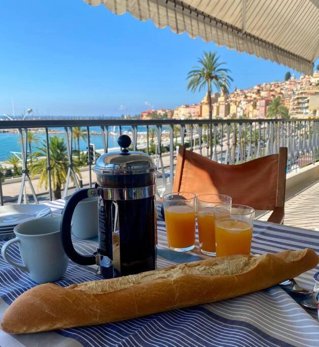 Le Garavan-Vue Mer-Plage-Clim-Terrasse Menton Kültér fotó