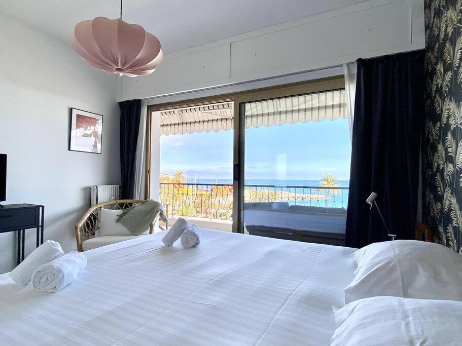 Le Garavan-Vue Mer-Plage-Clim-Terrasse Menton Kültér fotó